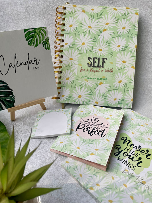 The Ultimate Undated Planner - Self Love Floral Combo