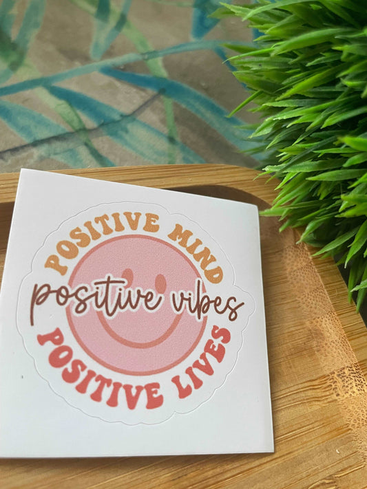 POSITIVE MIND POSITIVE VIBES STICKER