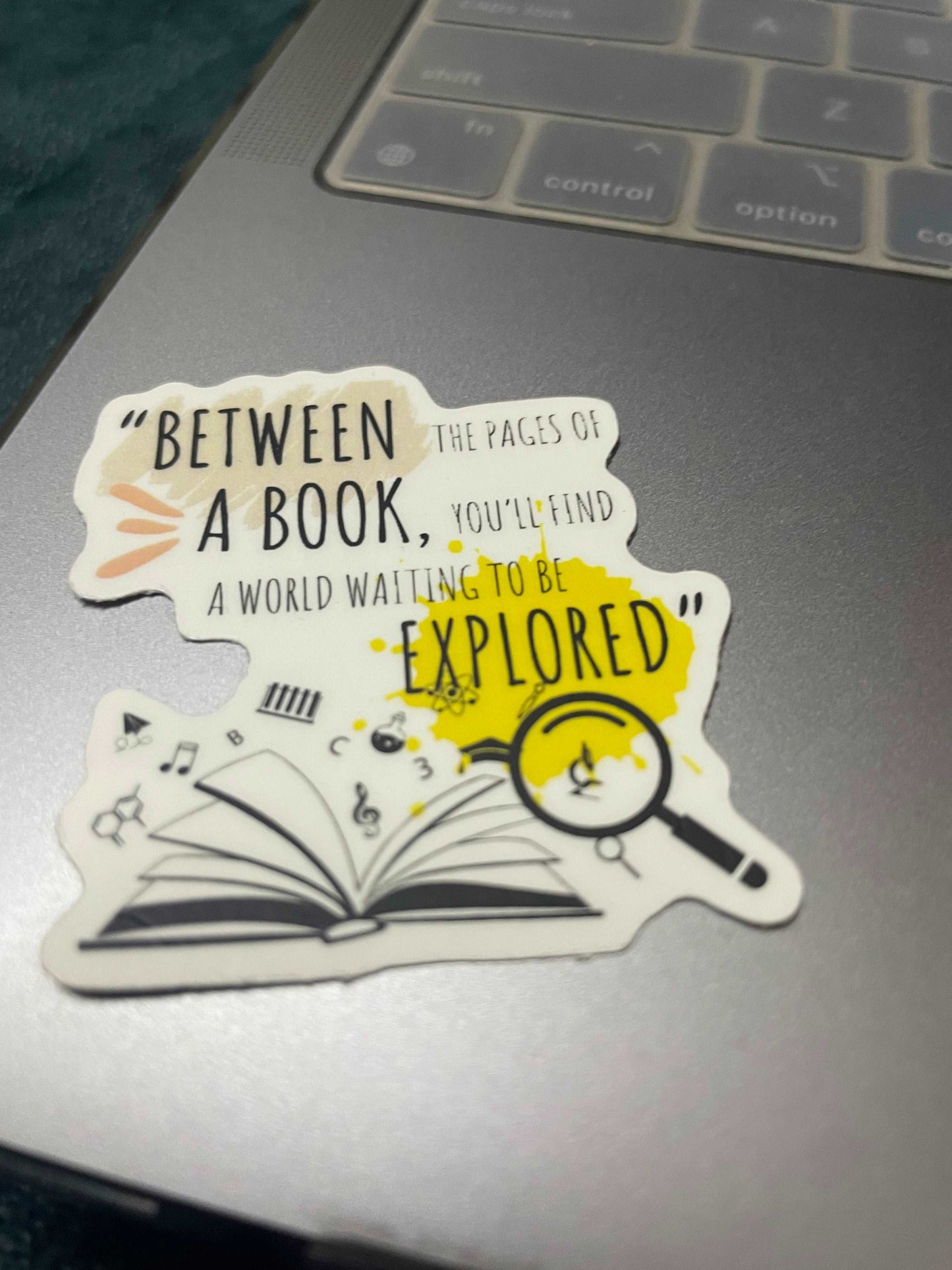 BETWEEN THE PAGES OF A BOOK STICKER