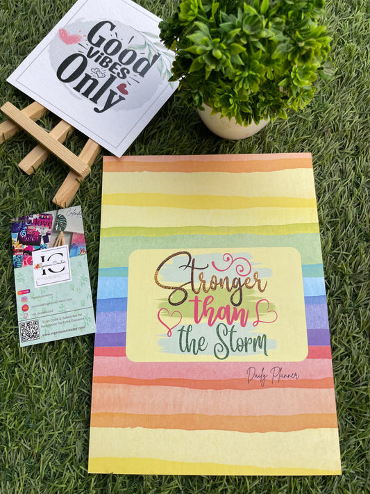 Be the Change Daily Planner: Stronger than the Storm