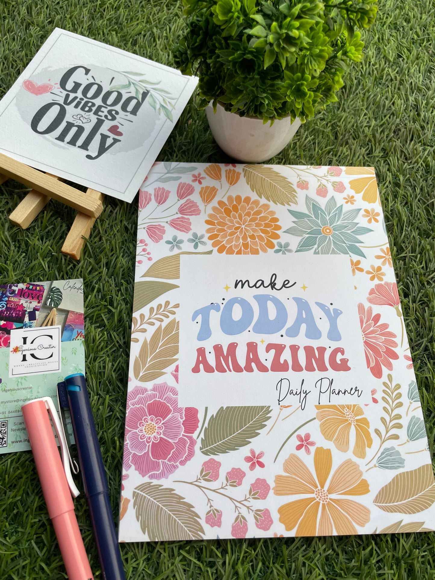 Embrace the Vibes Daily Planner: Make today amazing